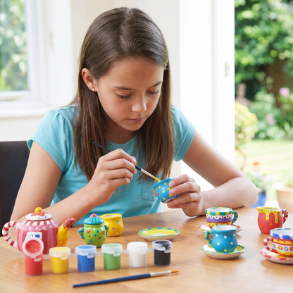 Children's DIY Tea Set Painting Kit