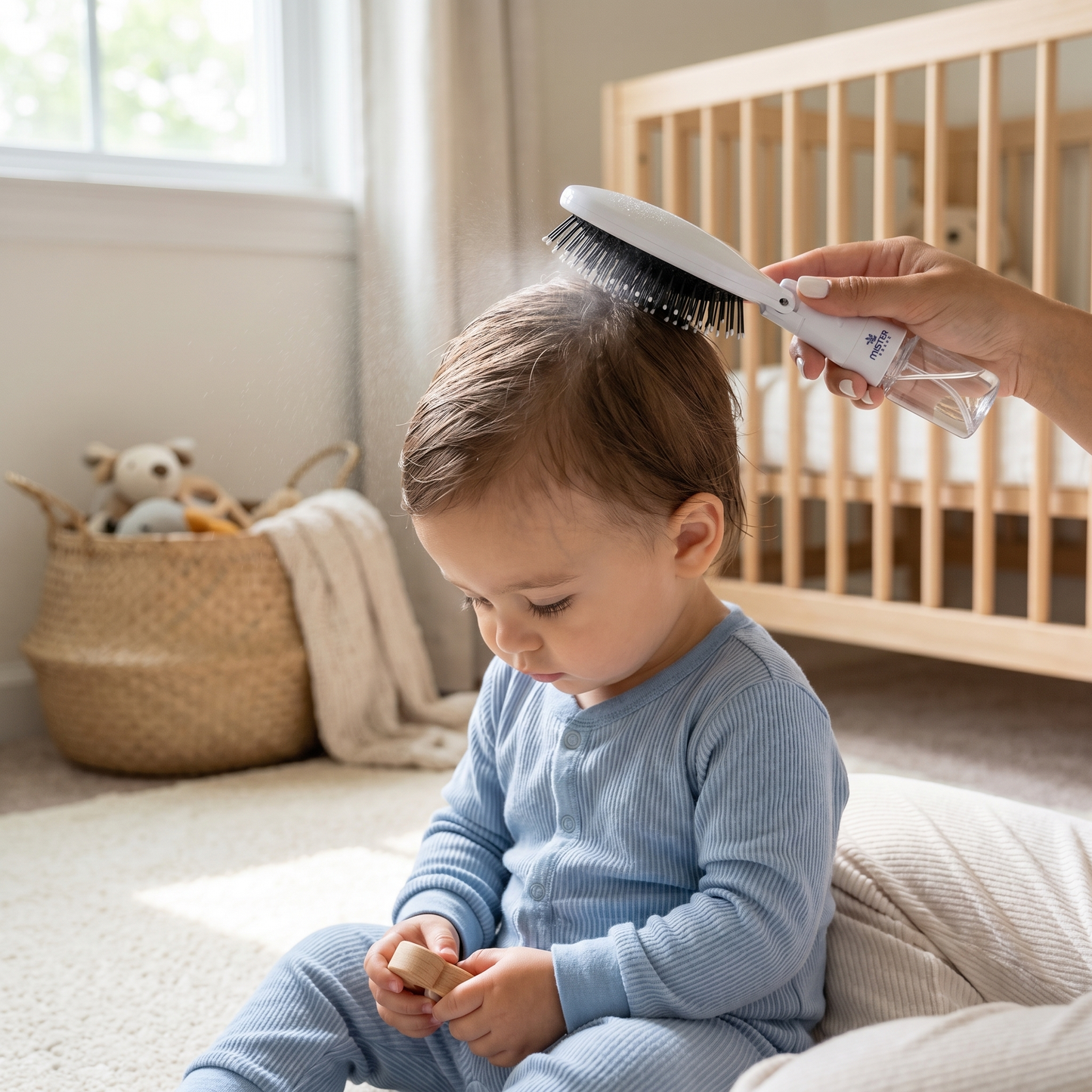 Kids Spray Hair Brush for Easy Detangling