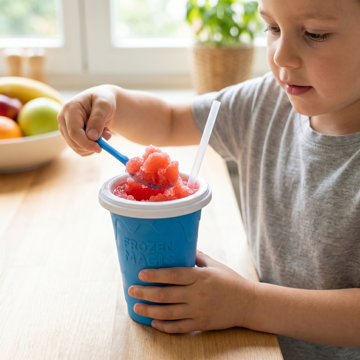 Freeze and Squeeze Homemade Slushy Cup