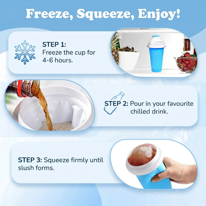 Freeze and Squeeze Homemade Slushy Cup