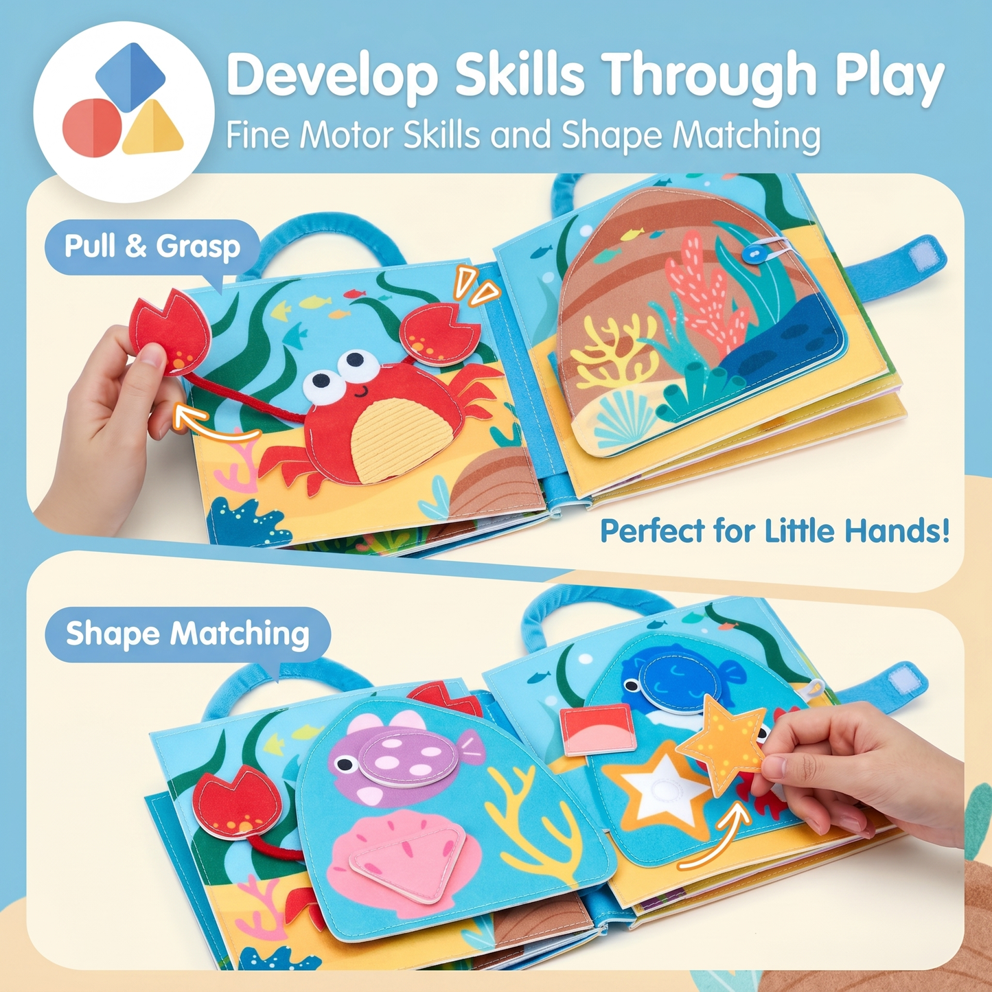 Ocean Adventure Busy Book for Toddlers