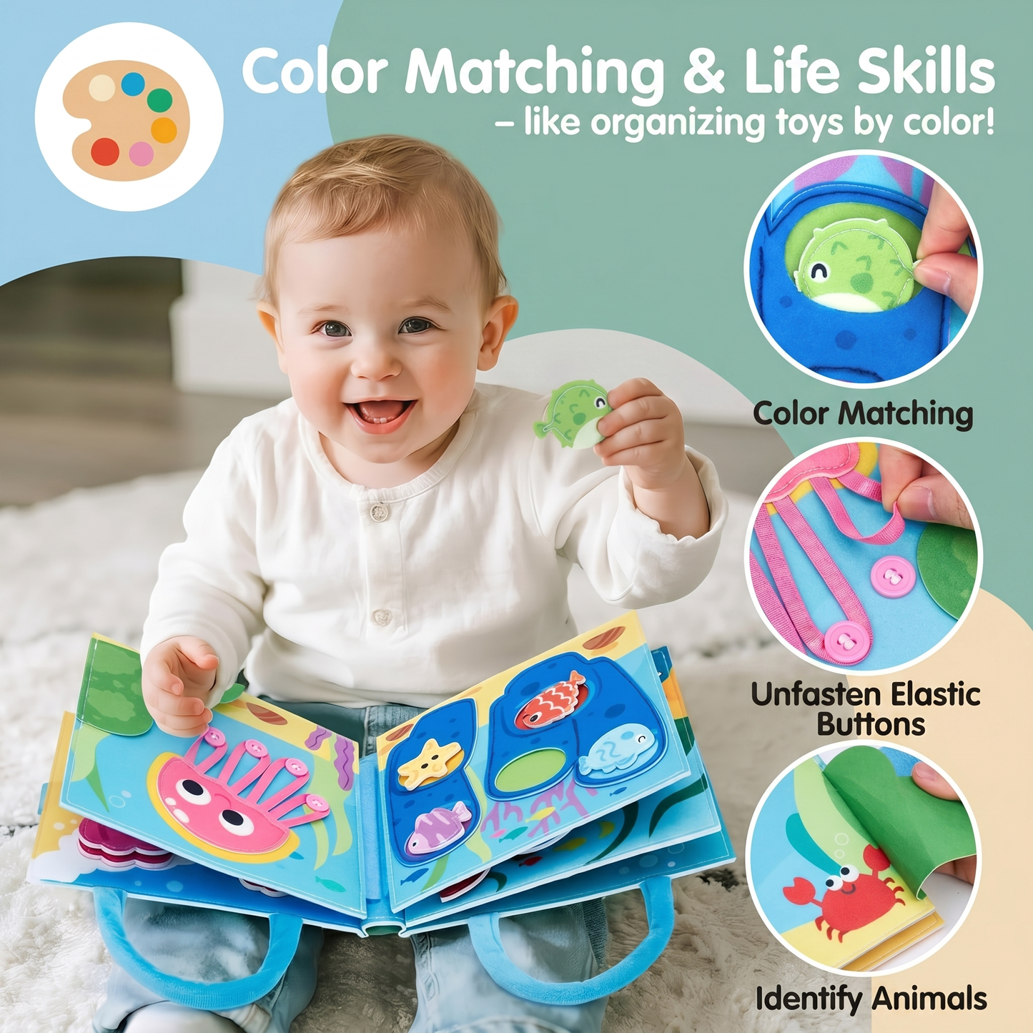 Ocean Adventure Busy Book for Toddlers