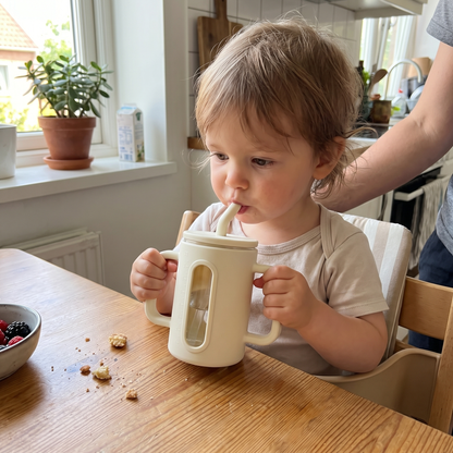 Toddler Silicone Straw Cup with Handles