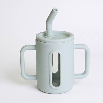 Toddler Silicone Straw Cup with Handles