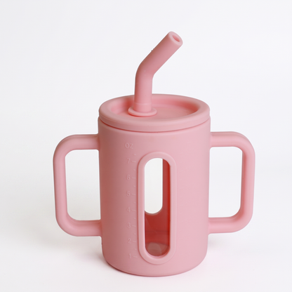 Toddler Silicone Straw Cup with Handles