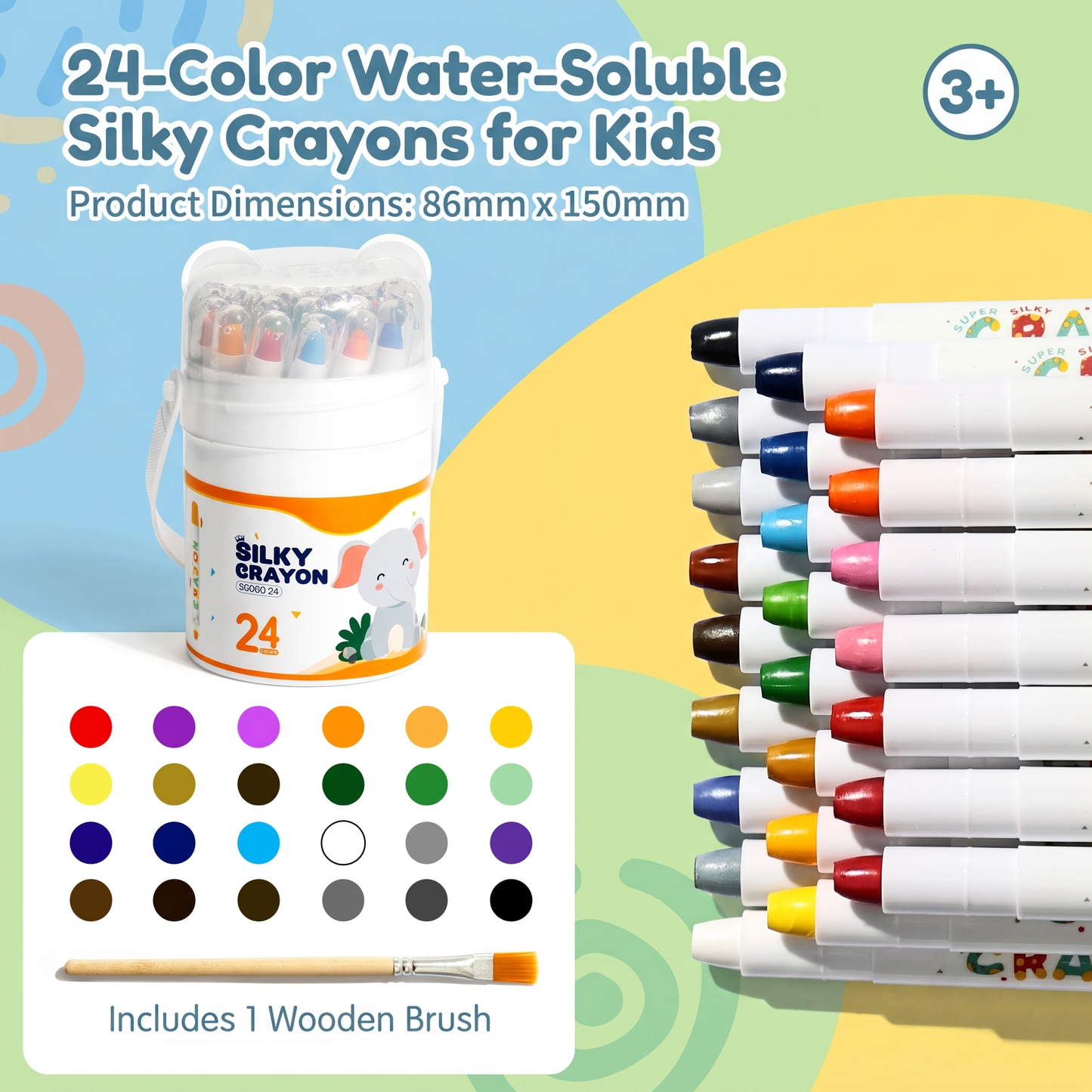 Twistable Colouring Crayons for Kids