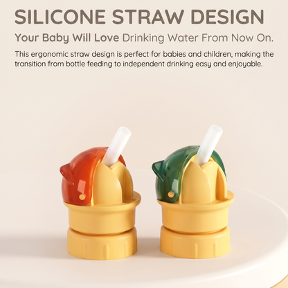 Universal Silicone Bottle Straw Topper (2-pack)