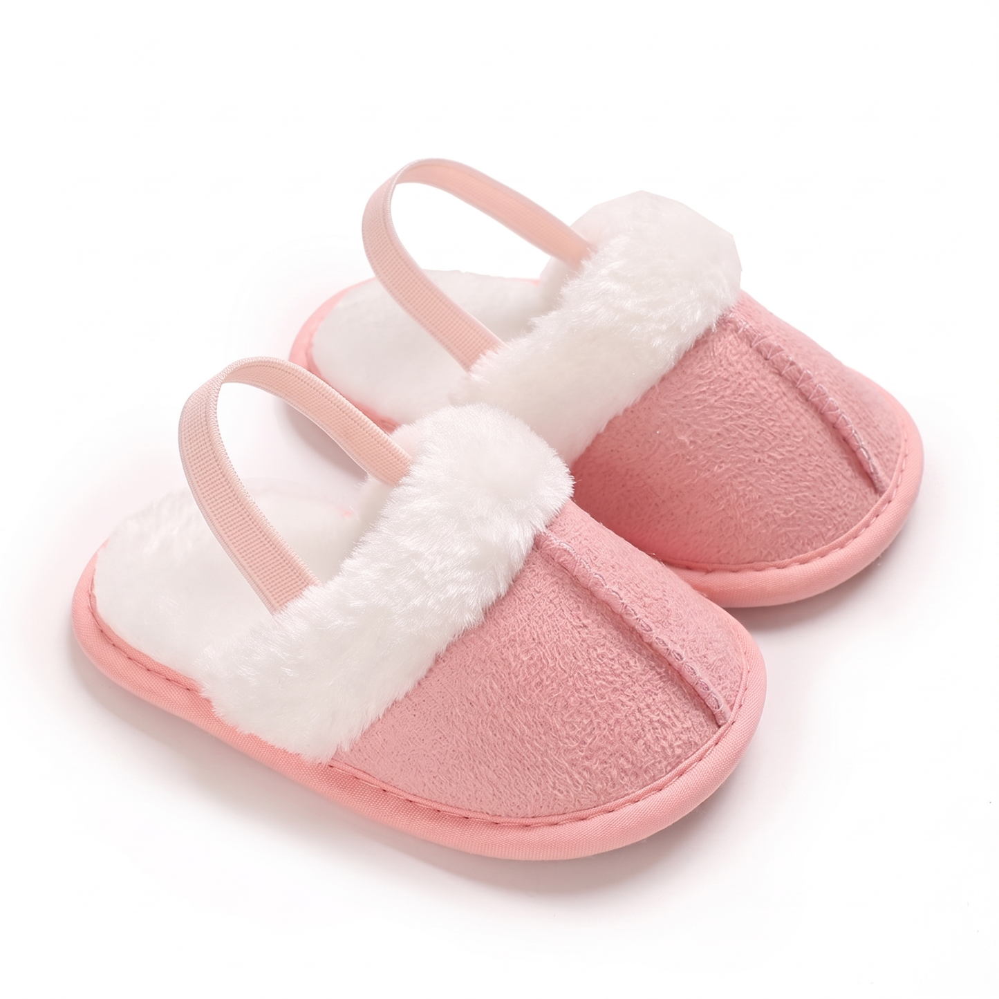 Soft Baby House Slippers with Back Strap