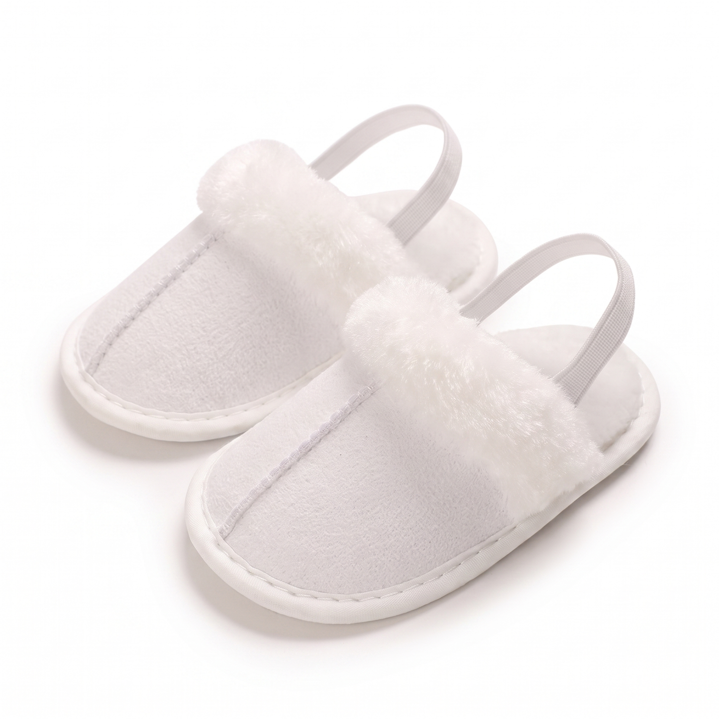 Soft Baby House Slippers with Back Strap