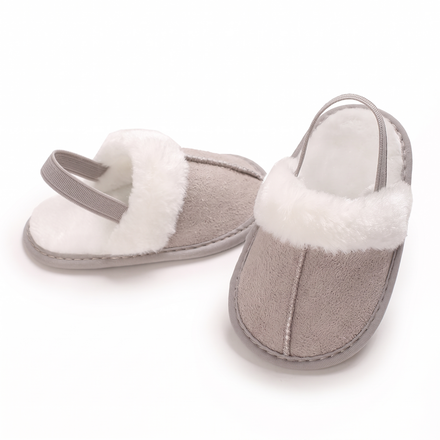 Soft Baby House Slippers with Back Strap