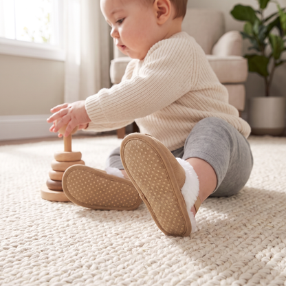 Soft Baby House Slippers with Back Strap