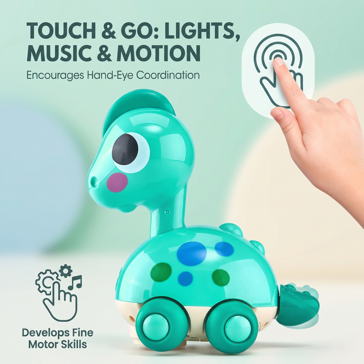 Touch & Go Musical Crawling Toy for Babies