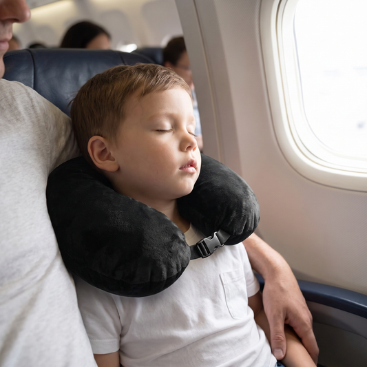 Travel Neck Pillow with Hidden Storage Pocket