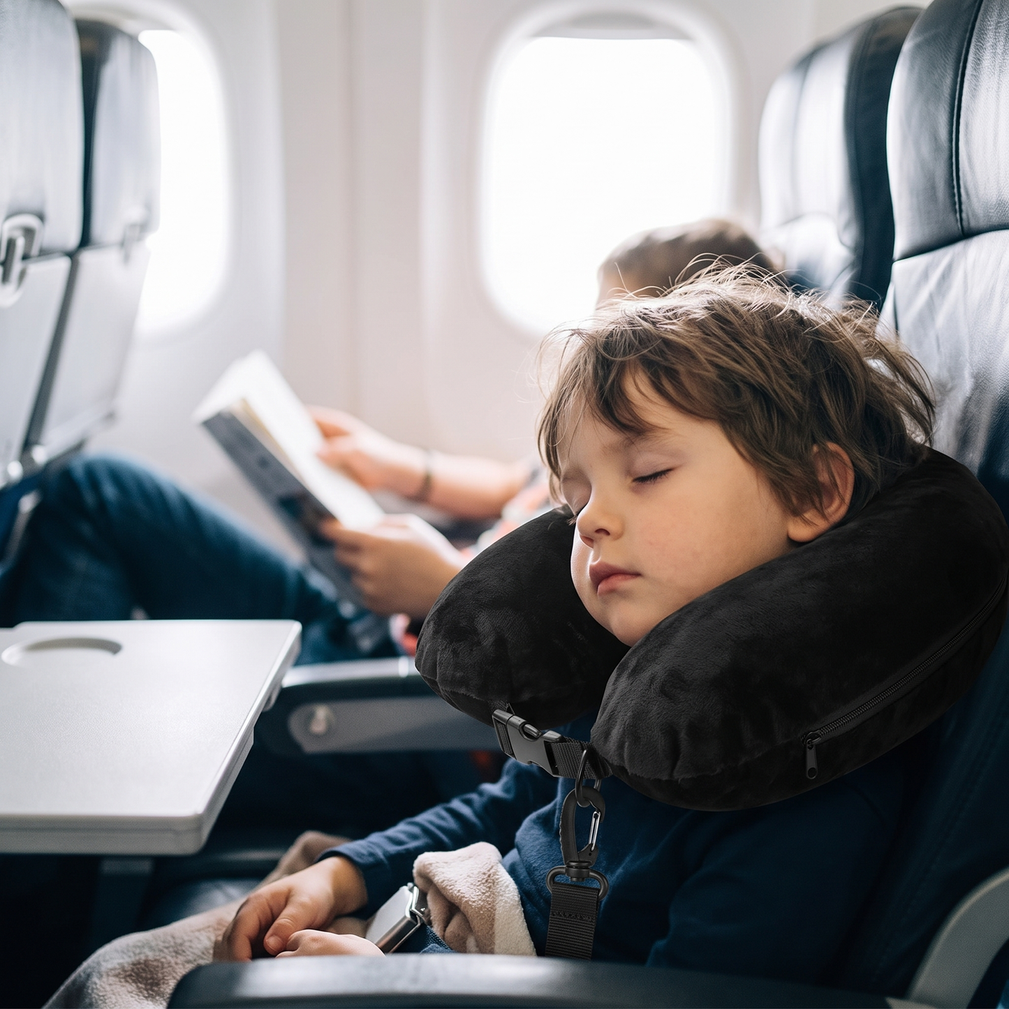 Travel Neck Pillow with Hidden Storage Pocket
