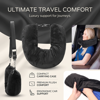 Travel Neck Pillow with Hidden Storage Pocket