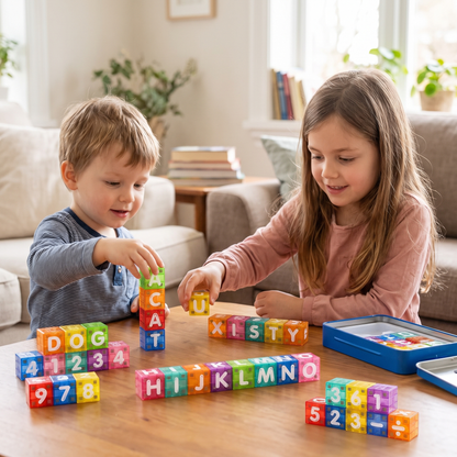 Magnetic Alphabet & Numbers Learning Blocks