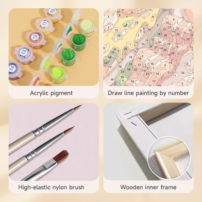 Paint by Numbers Canvas Kit (6 Canvas Set)