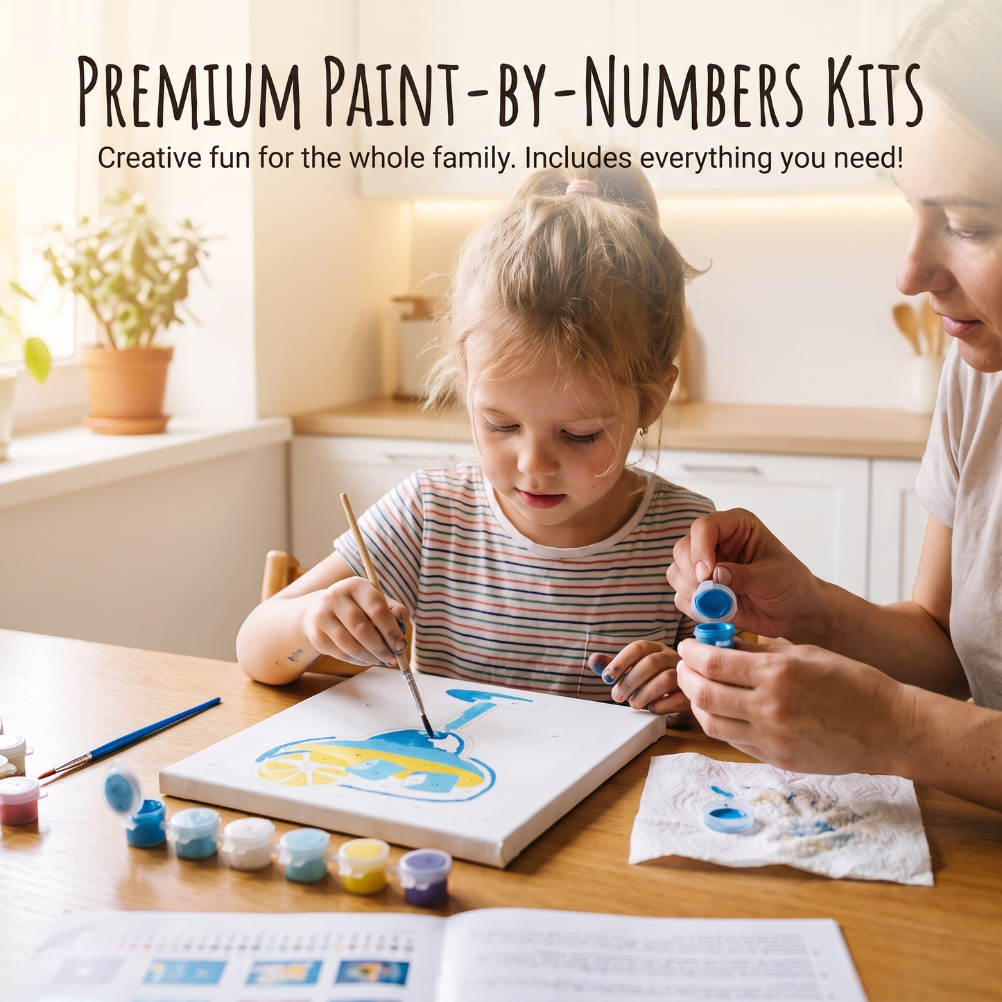 Paint by Numbers Canvas Kit (6 Canvas Set)
