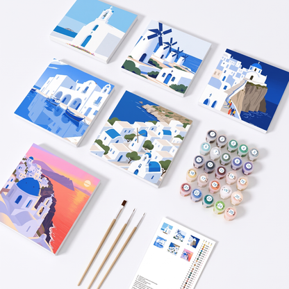 Paint by Numbers Canvas Kit (6 Canvas Set)