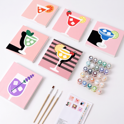 Paint by Numbers Canvas Kit (6 Canvas Set)