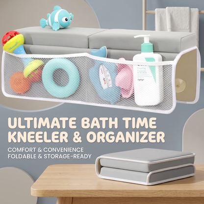 Baby Bath Knee Pad with Toy Organiser