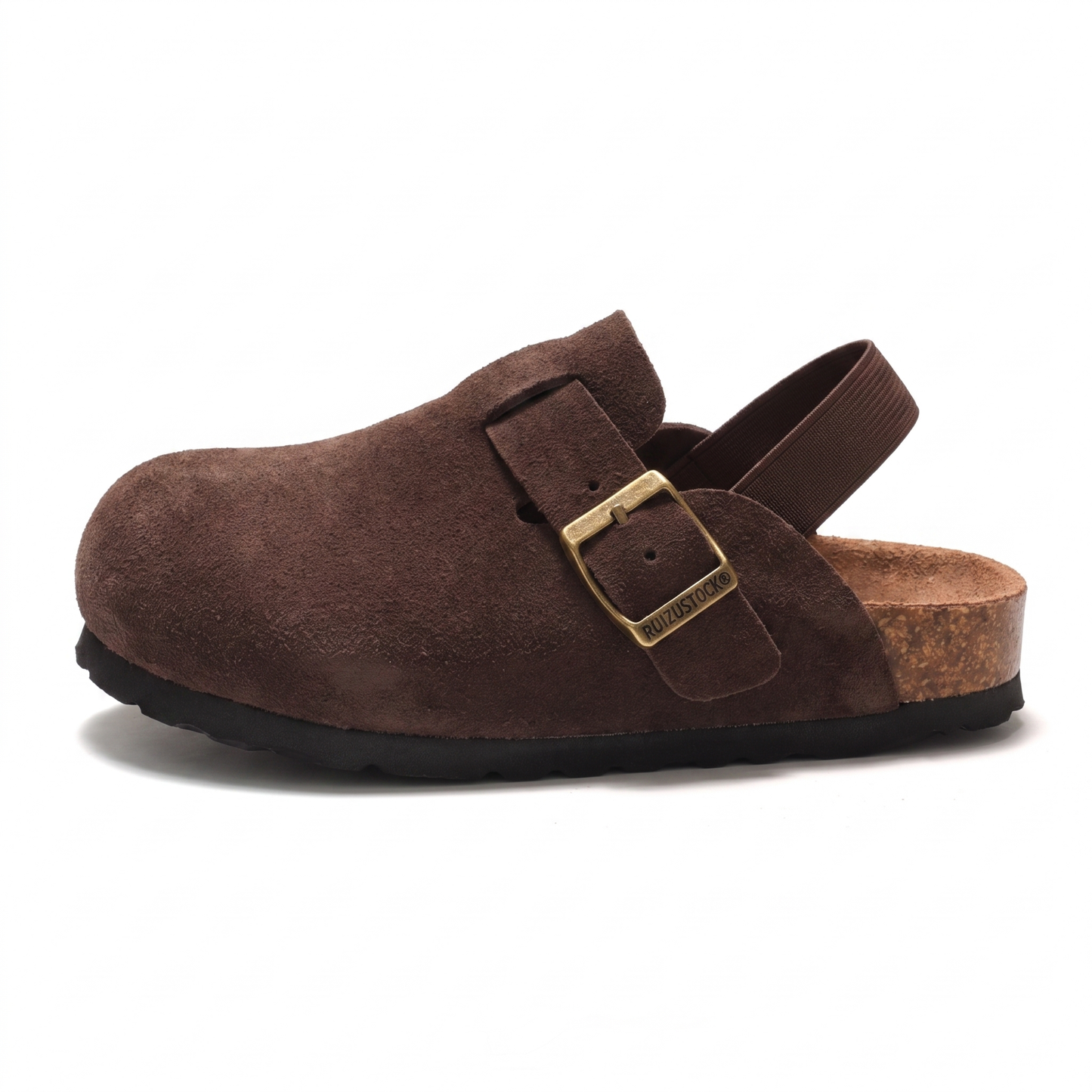 Adjustable Genuine Leather Kids Slides