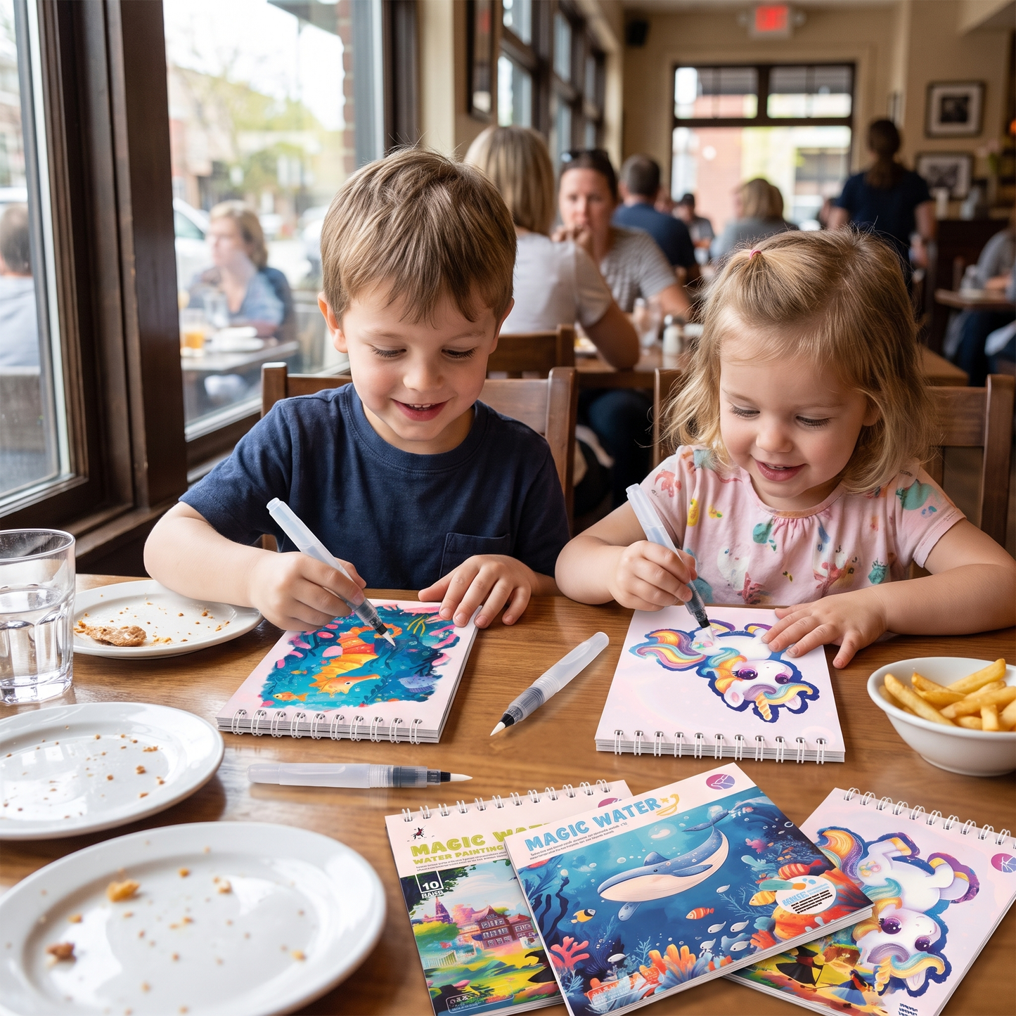 Magic Reusable Water Colouring Book for Kids