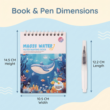 Magic Reusable Water Colouring Book for Kids