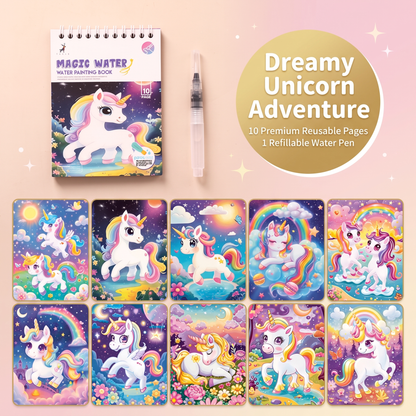 Magic Reusable Water Colouring Book for Kids