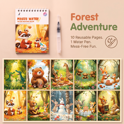 Magic Reusable Water Colouring Book for Kids