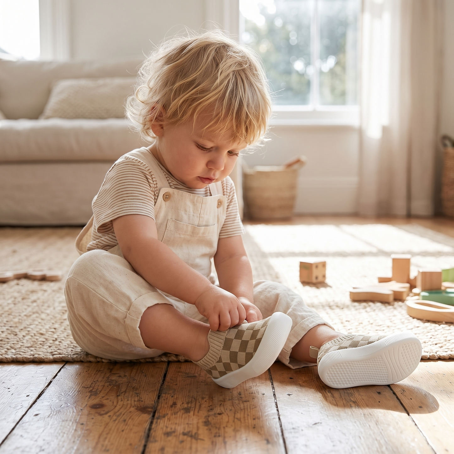 Breathable Slip On First Walker Shoes