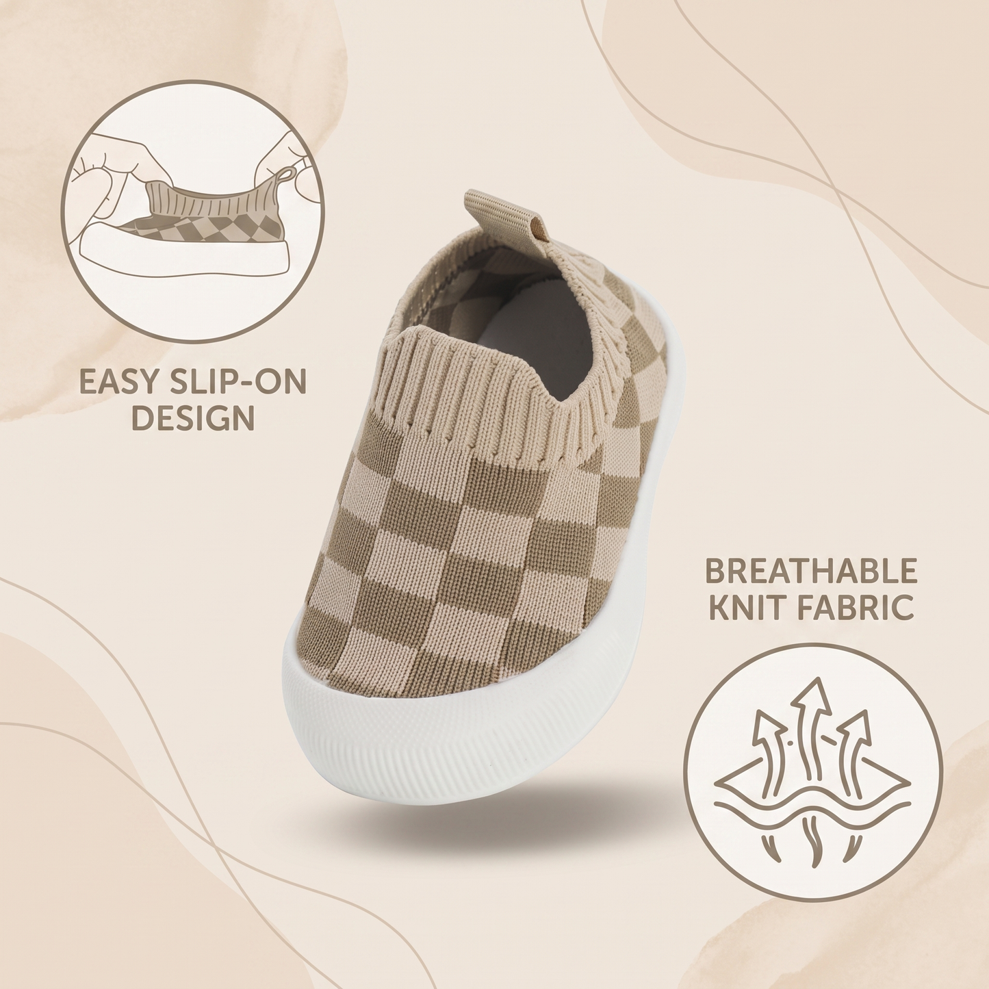 Breathable Slip On First Walker Shoes