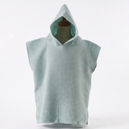 Kids Hooded Cotton Towel Poncho