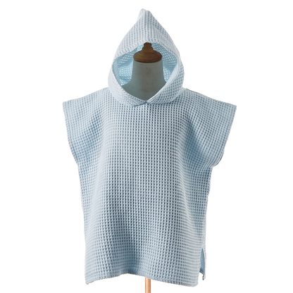 Kids Hooded Cotton Towel Poncho