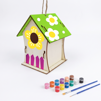 DIY Wooden Birdhouse Painting Kit