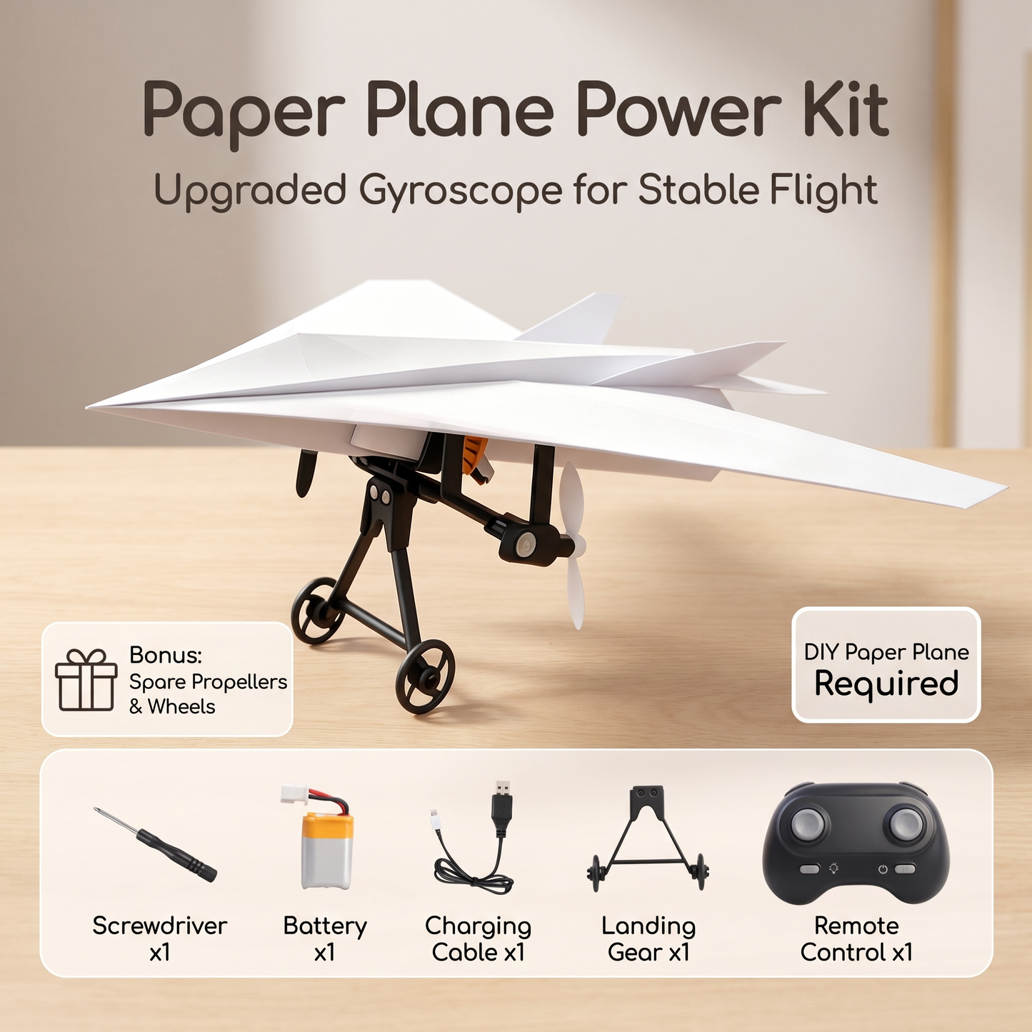 Motorised Paper Airplane Launcher Kit