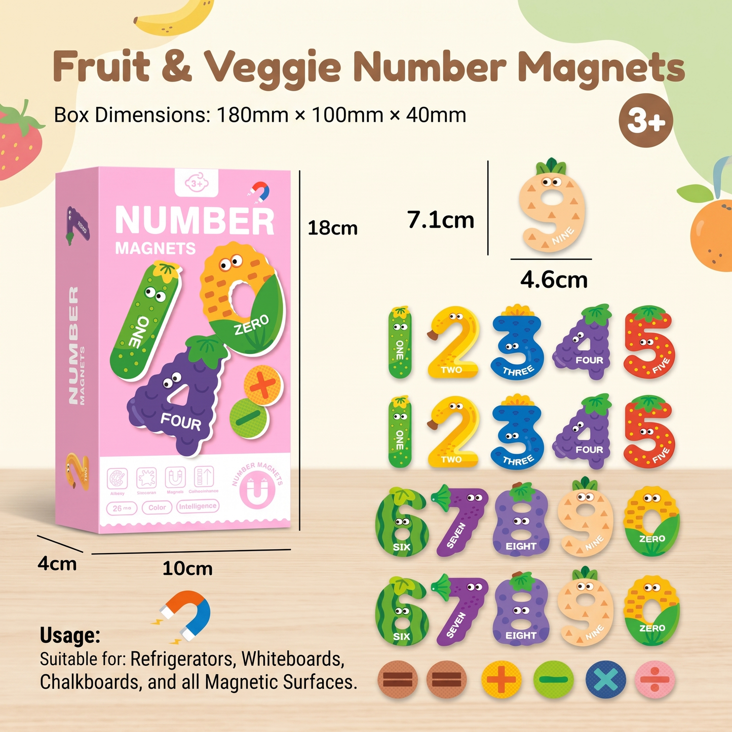 Magnetic Animal Alphabet Letters Set