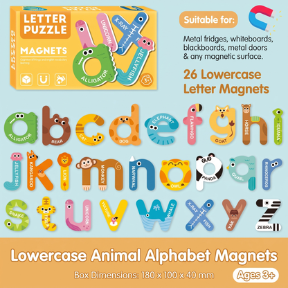 Magnetic Animal Alphabet Letters Set