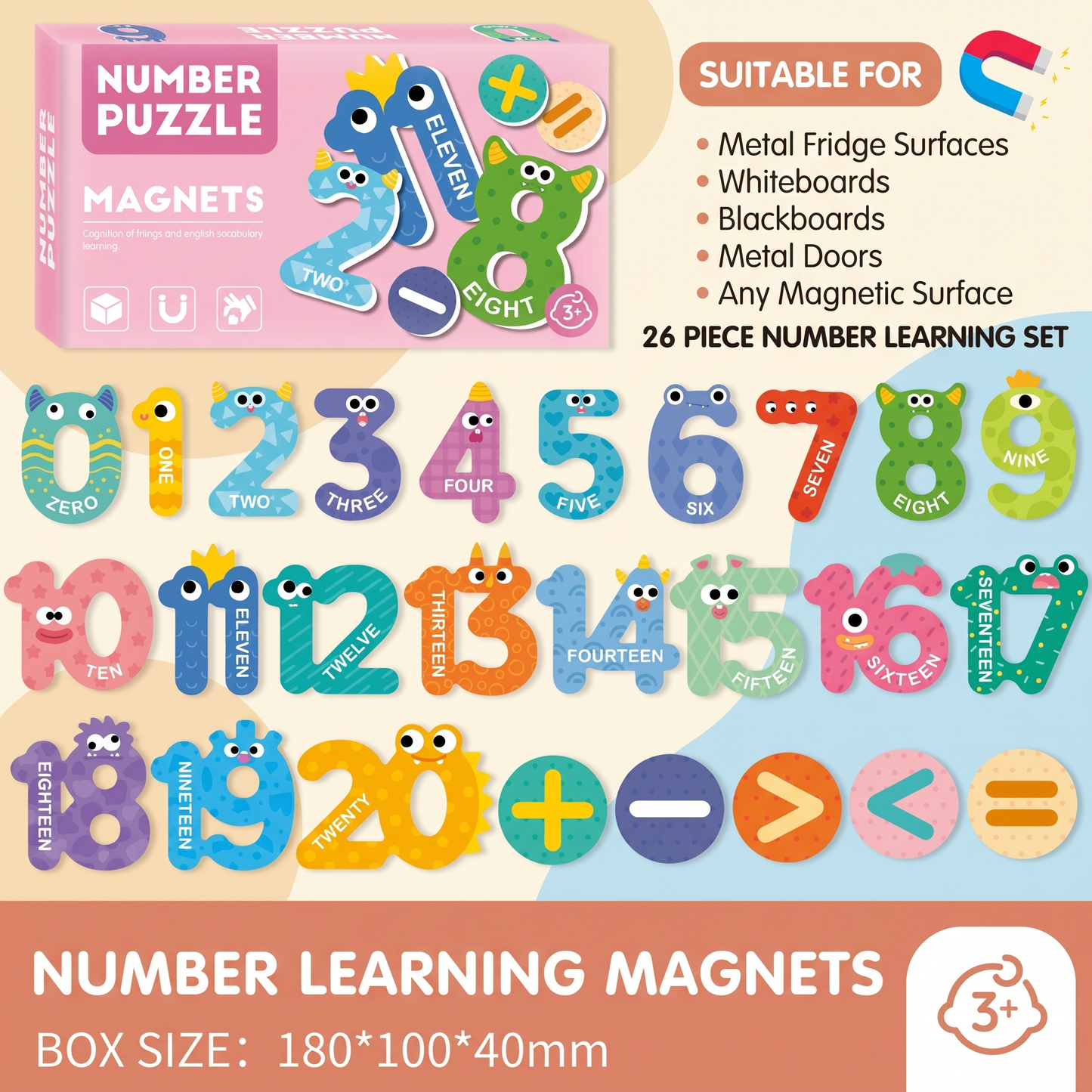 Magnetic Animal Alphabet Letters Set
