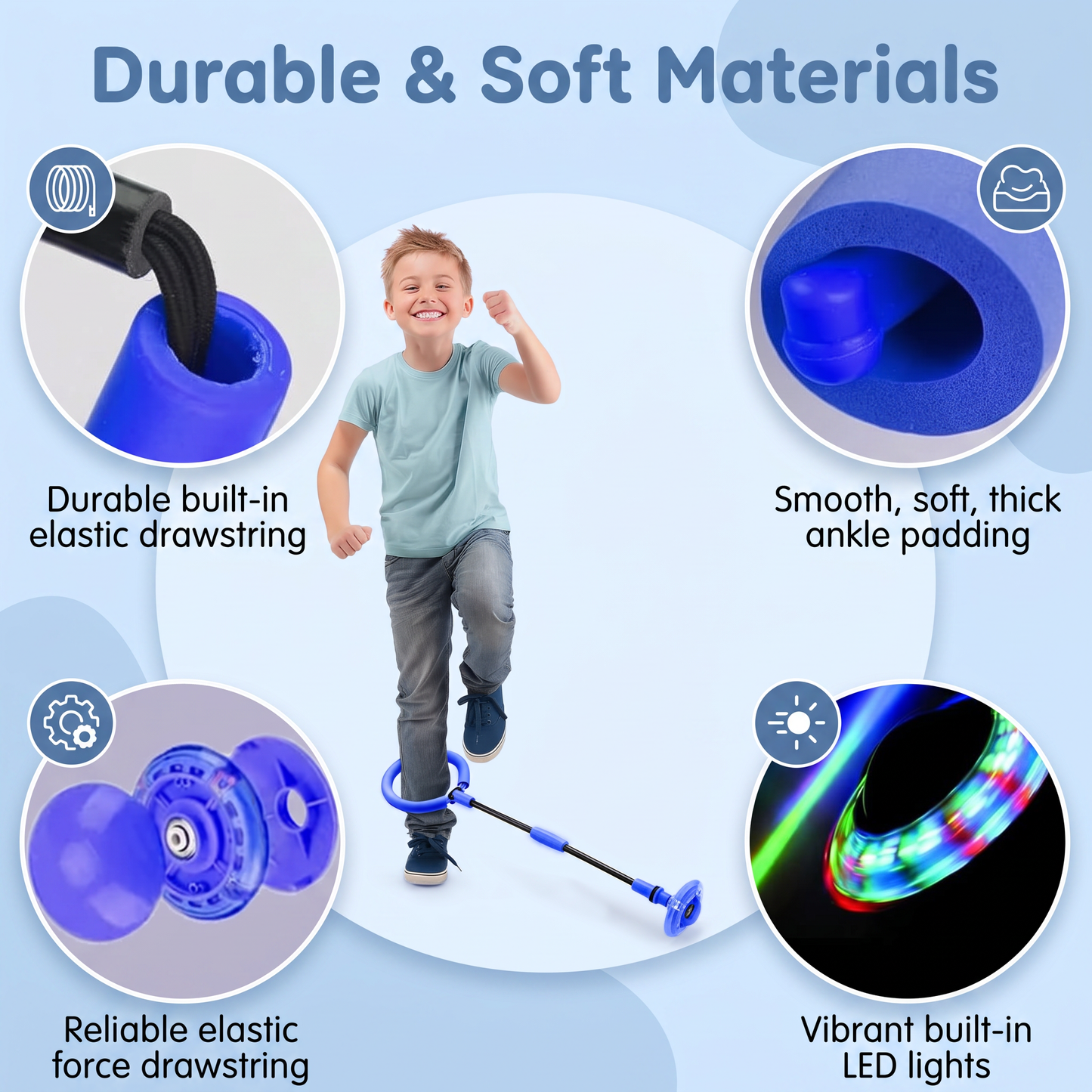 Ankle Skip Ball Toy with Counter