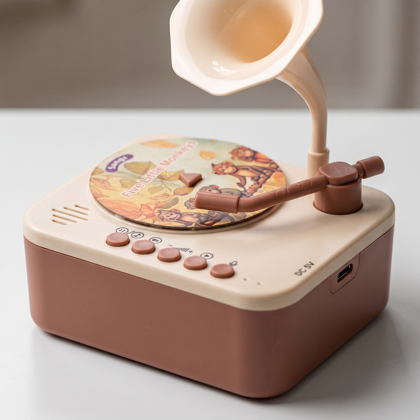 Kids Record Player with Stories & Songs (96 Cards)