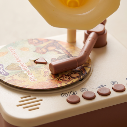 Kids Record Player with Stories & Songs (96 Cards)