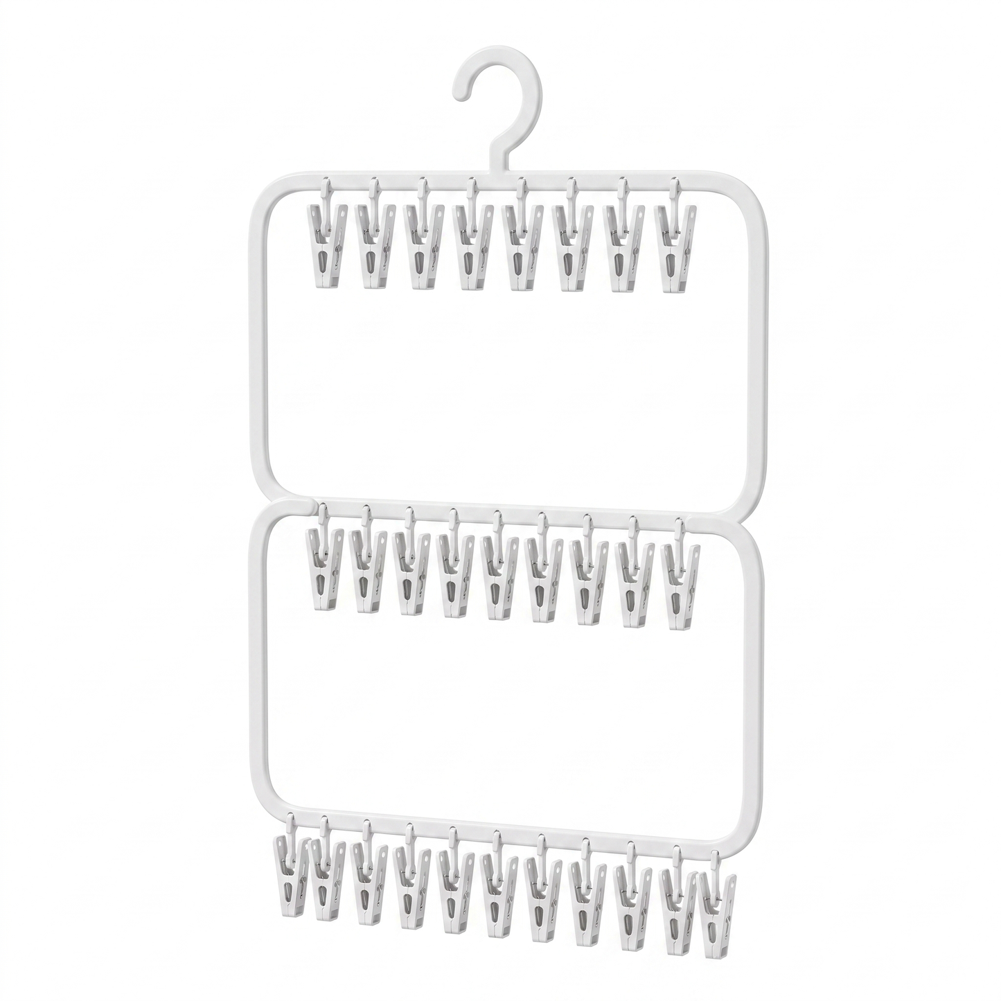 Baby Clothes Hanging Organiser with Clips