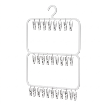 Baby Clothes Hanging Organiser with Clips
