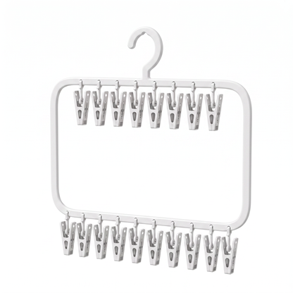 Baby Clothes Hanging Organiser with Clips