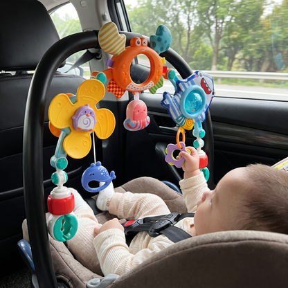 Baby Pram Activity Arch with Hanging Toys