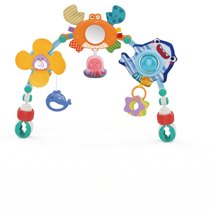 Baby Pram Activity Arch with Hanging Toys