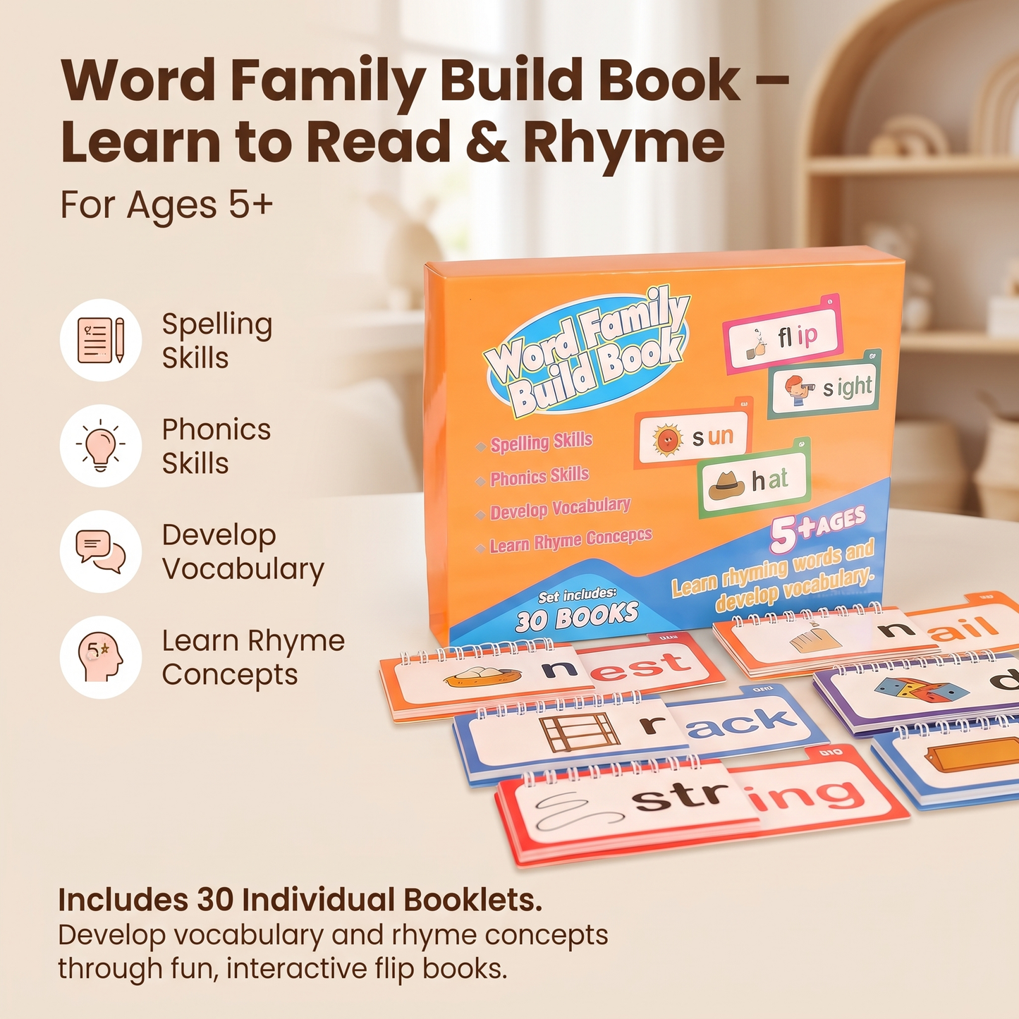 Kids Word Building & Spelling Learning Set