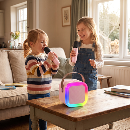 Kids Karaoke Machine with 2 Wireless Microphones