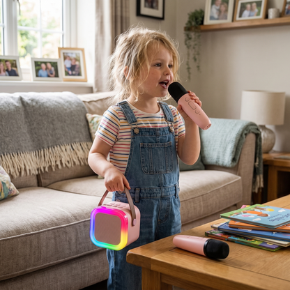 Kids Karaoke Machine with 2 Wireless Microphones